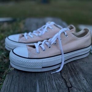 Converse All Star Platform Beige